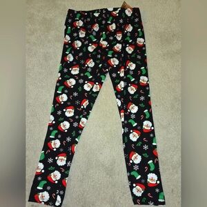 Jollidays Women's Junior Large Santa Print Leggings